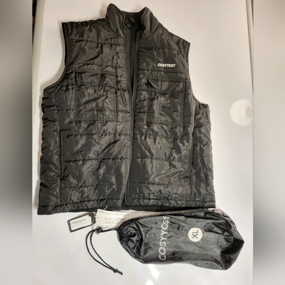 Heated Jacket for Men, 6 Pockets, 6 Heating Panels, 3 Modes, Electric Outdoors C